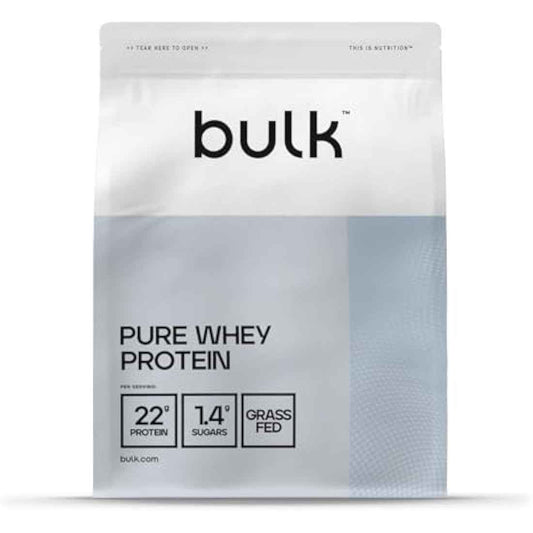 Bulk Pure Whey Protein Powder Shake, Vanilla, 1 kg, Packaging May Vary