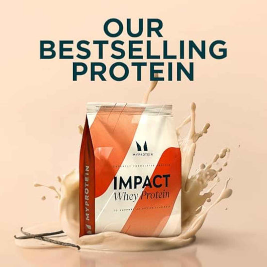 MyProtein Impact Whey Protein Powder – Vanilla Flavour– 1kg, 22g of Protein per Serving, Supports Muscle Building, Recovery & Lean Muscle Maintenance - 33 Servings