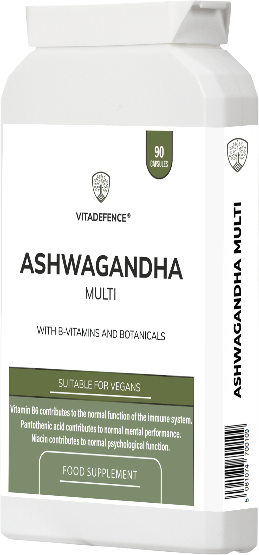 Ashwagandha Capsules  | With,Ginseng, Cordyceps & Vitamins – 90 Capsules
