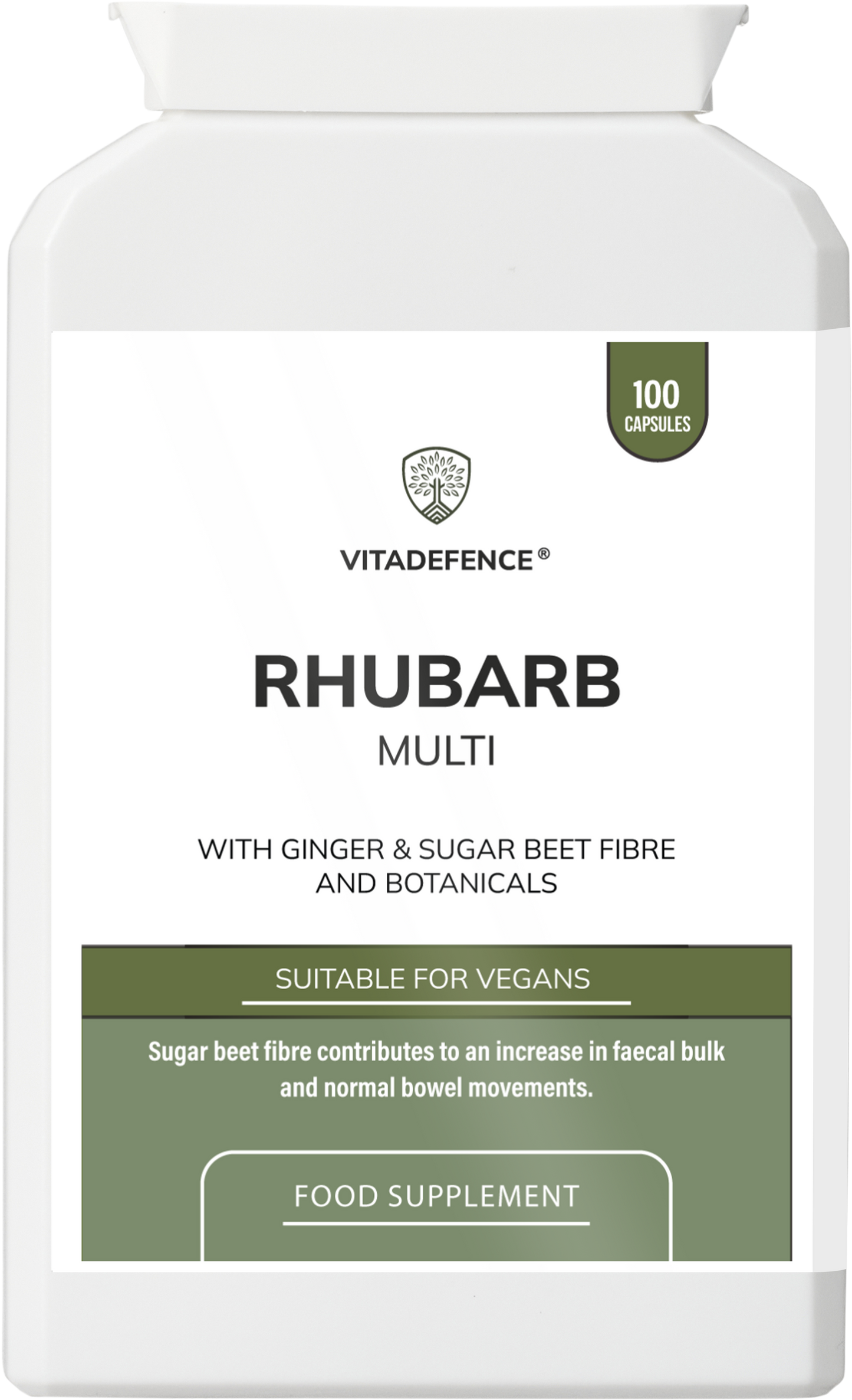Rhubarb Multi | With Burdock, Clove & Botanicals – 100 Capsules