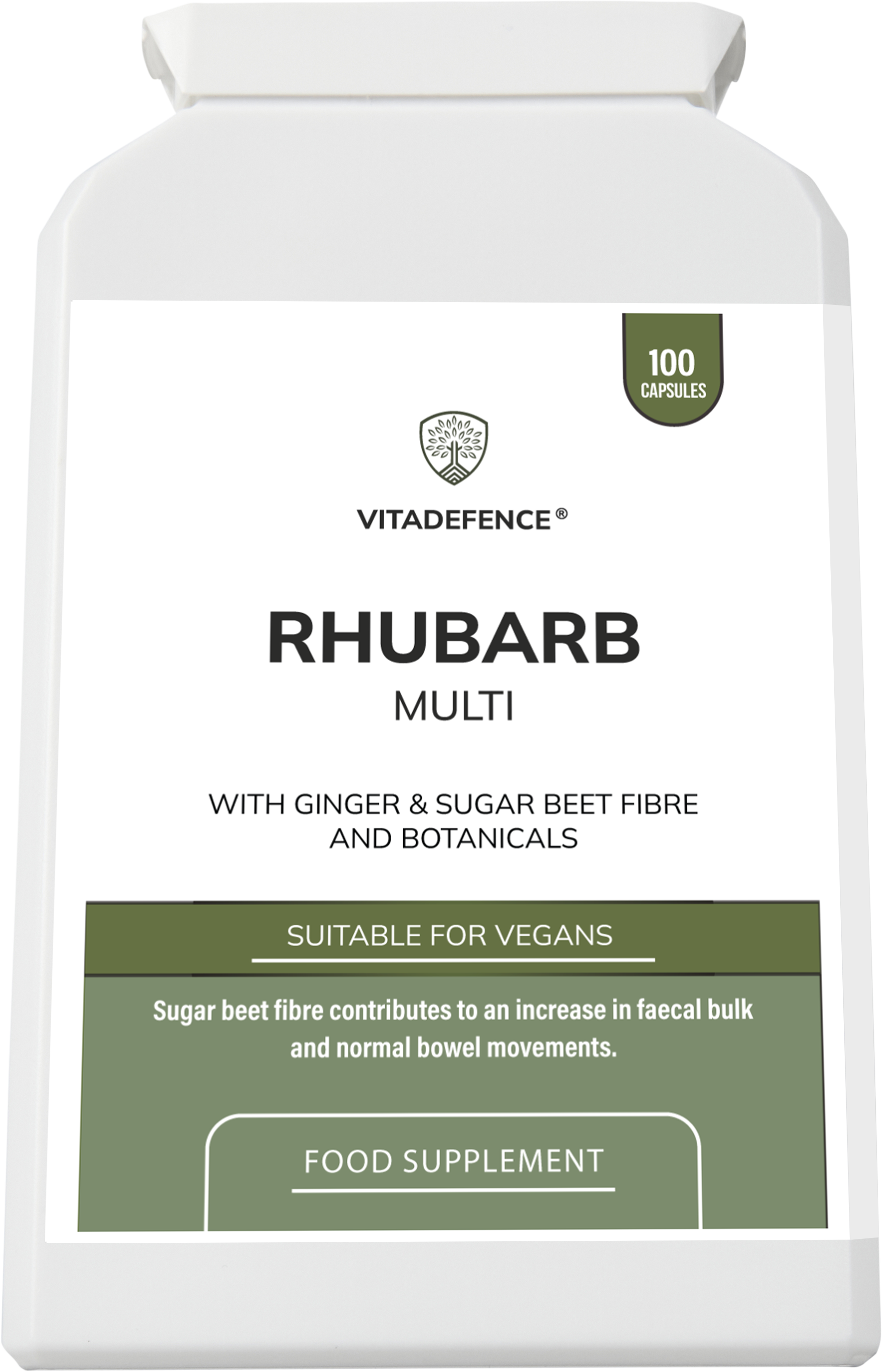 Rhubarb Multi | With Burdock, Clove & Botanicals – 100 Capsules