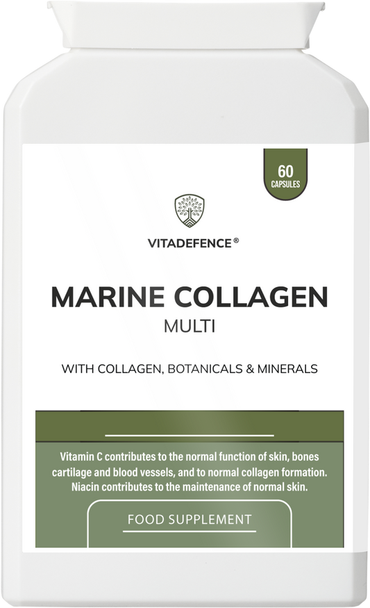 Marine Collagen Multi | With Vitamin C, Zinc & Biotin – 60 Capsules