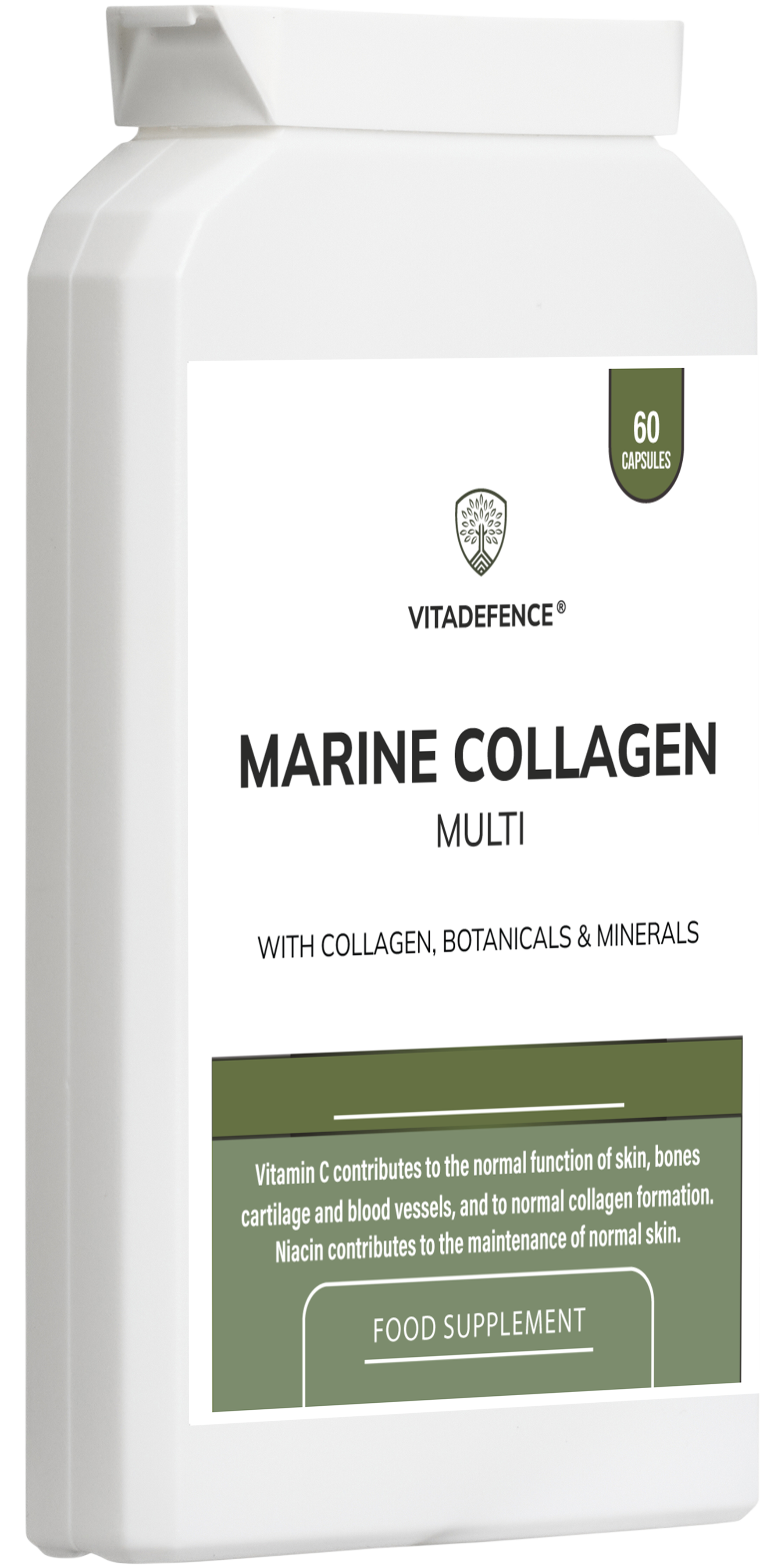 Marine Collagen Multi | With Vitamin C, Zinc & Biotin – 60 Capsules