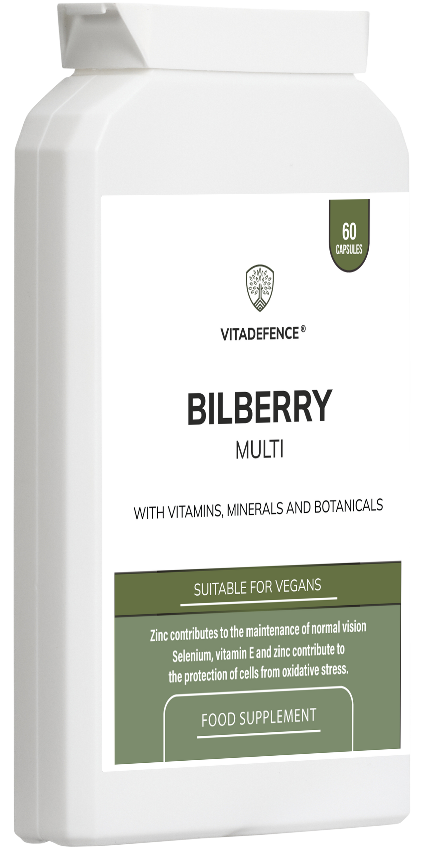 Bilberry Multi | With Pine Bark, Lutein, Zinc, Selenium & Vitamins – 60 Capsules