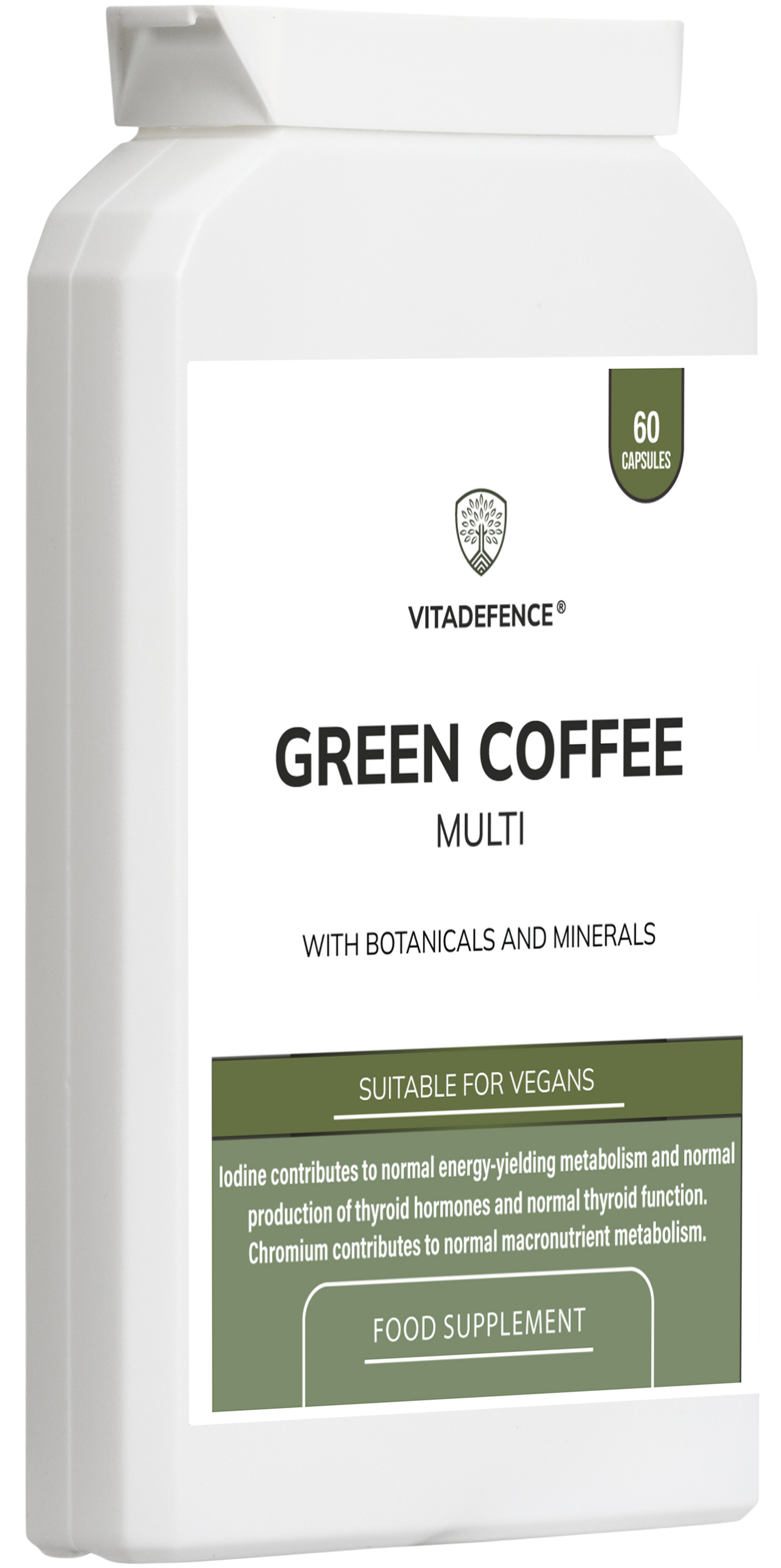 Green Coffee Multi | With Chromium, Iodine & Botanicals – 60 Vegan Capsules