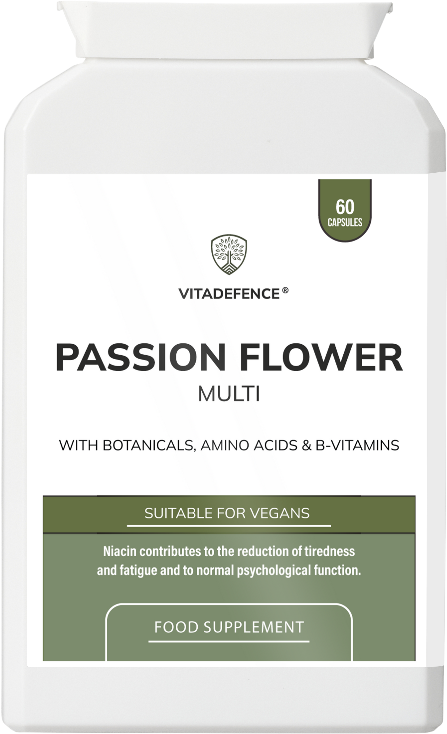 Passion Flower Multi | With Montmorency Cherry, Chamomile, Ashwagandha & Magnesium – 60 Capsule