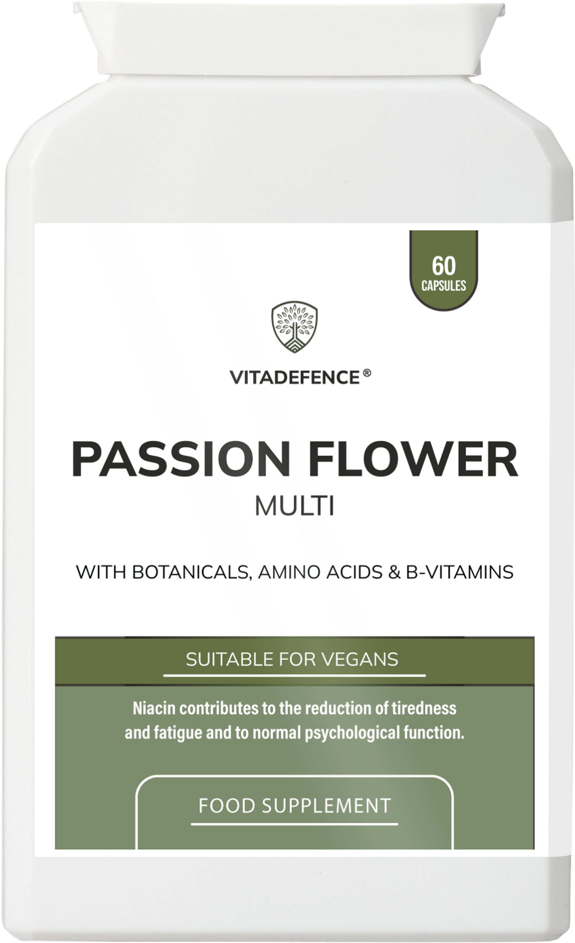 Passion Flower Multi | With Montmorency Cherry, Chamomile, Ashwagandha & Magnesium – 60 Capsule
