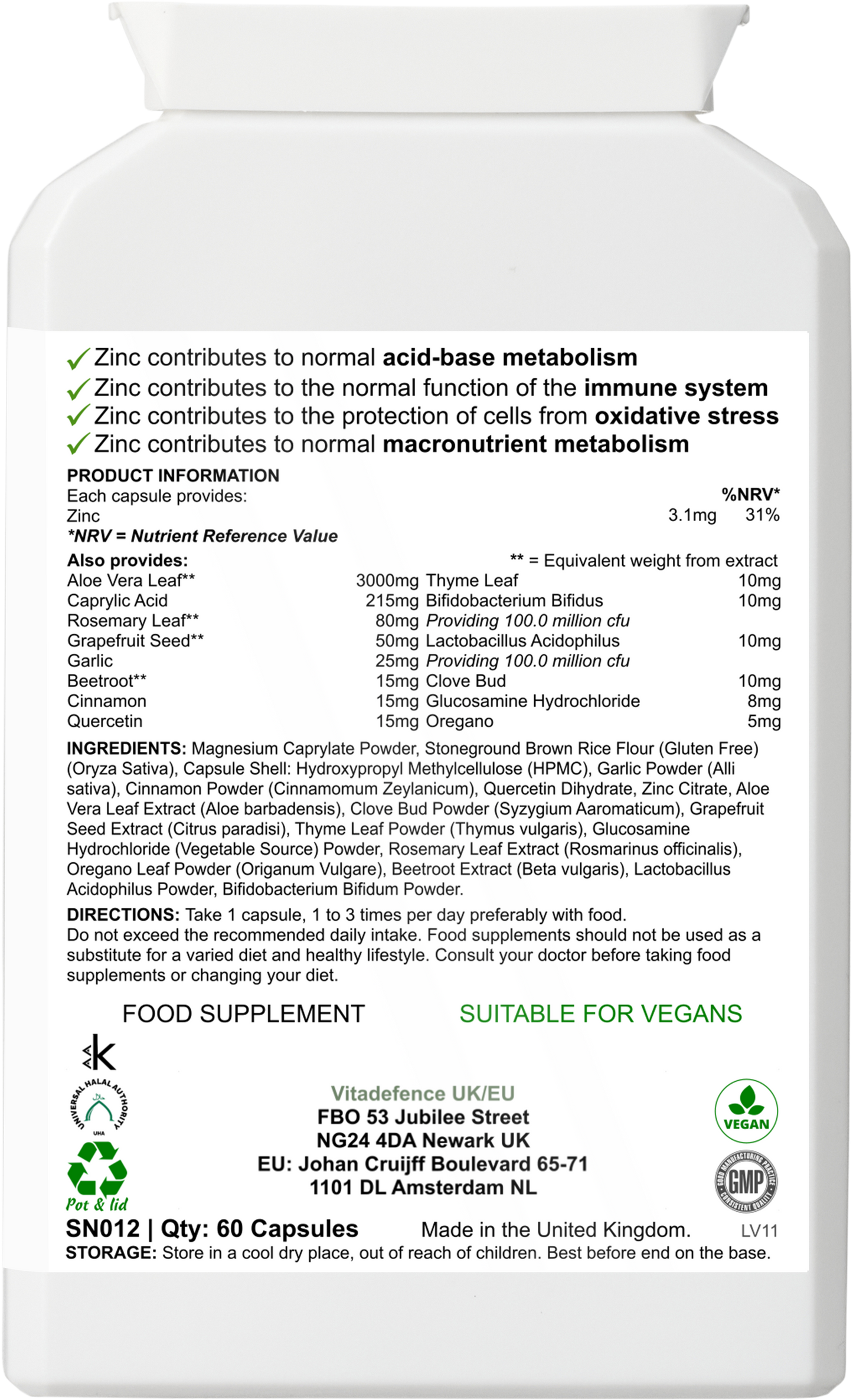Botanical Multi | With Grapefruit Seed, Zinc & Minerals – 60 Capsules