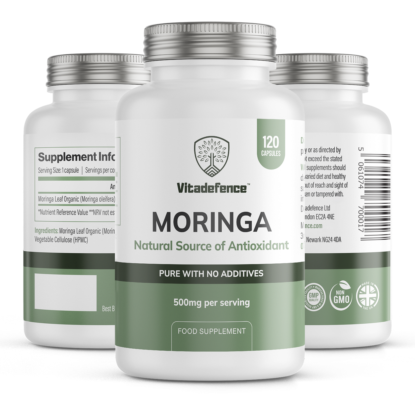 Moringa Oleifera | 500 mg Vegan Capsules – 120 Count